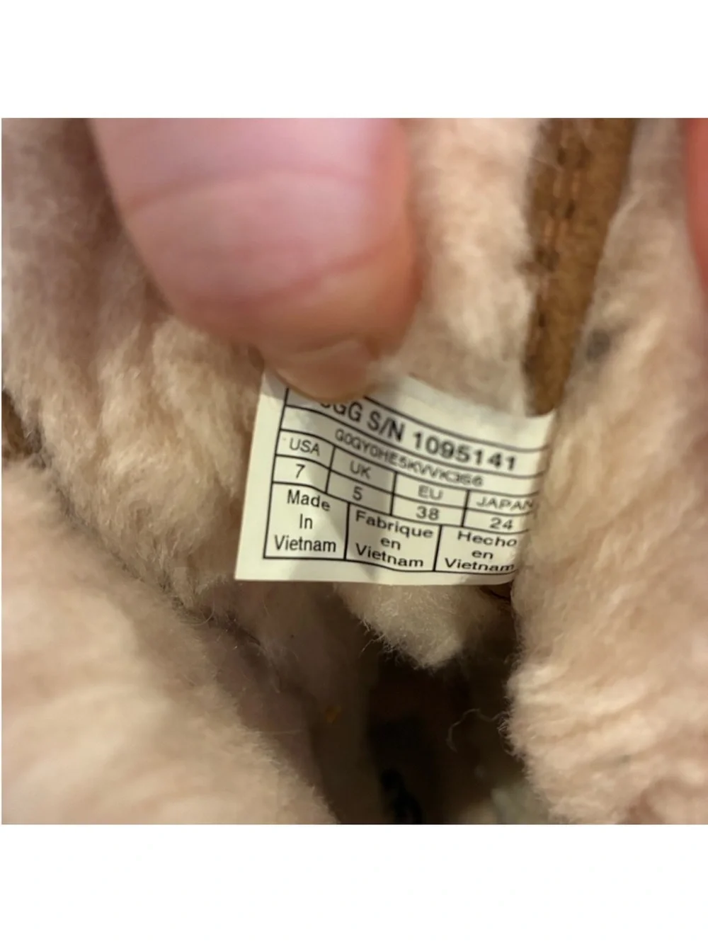 UGG Chestnut Tan Shearling-Trim Lace-Up Winter Boots